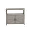 Armoire de patio en bois de sapin massif avec table de bar intérieure grise, conception à lattes élégante pour un look élégant, rangement pour grands outils, buffet, outils de rangement spacieux, multi --1135672081