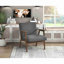 Fauteuil d'appoint contemporain en tissu d'hévéa massif Modern Home Furniture