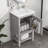 33.5" H X 20" W X 15.5" D 20'' Single Bathroom Vanity with Top-100683291