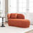 Faux Fur Upholstered Chaise Lounge Chair-372344128