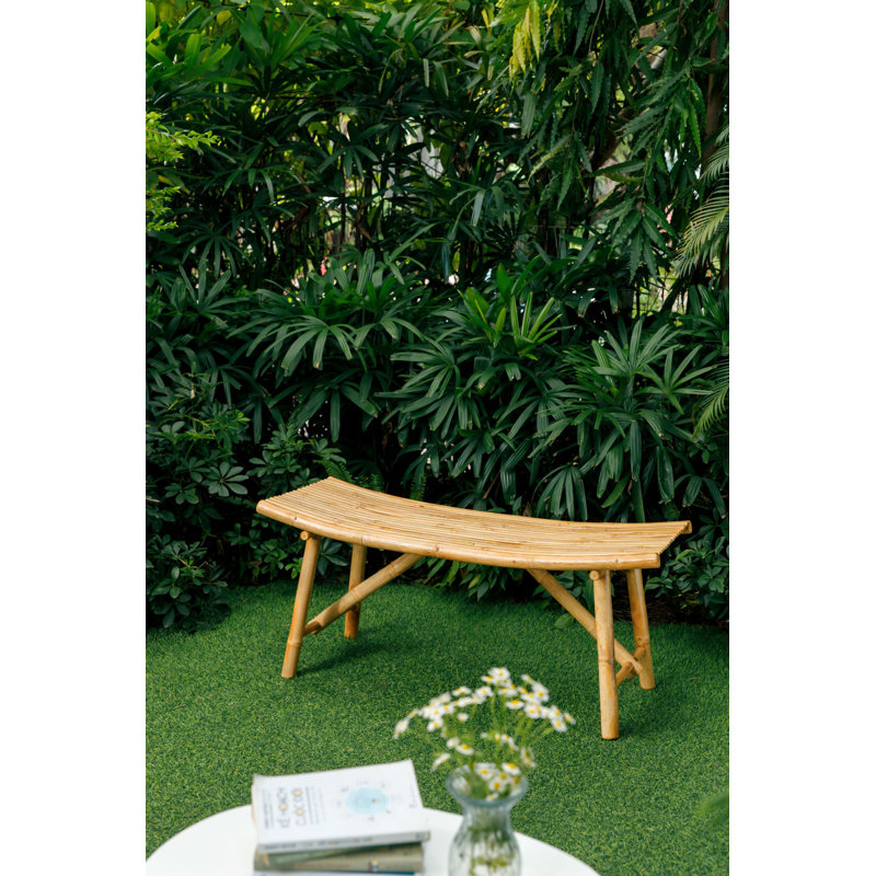 Banc en bois de bambou massif Kesler