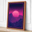 Neon Horizon Retro - Wrapped Canvas-1793608200-1793608208