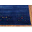 Tapis bleu Indien Gabbeh 8 x 9