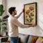 Study in Burgundy Botanical - Framed Print-1433934385-1433934397
