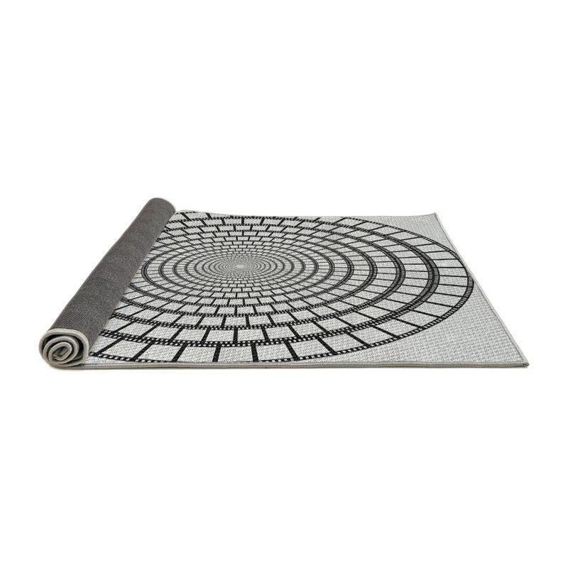 Tapis gris à motif géométrique Southport, Rectangle 8 pi x 12 pi