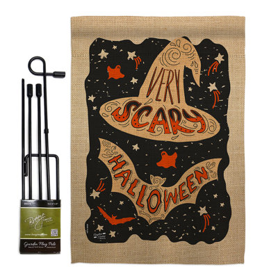 Ensemble de drapeaux en polyester 18,5 po x 13 po Scary