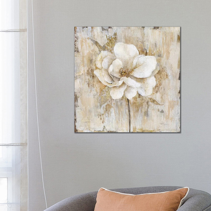Venetian Gold Botanical II by Tava Studios - Wrapped Canvas Painting, 66.04 cm H x 66.04 cm W x 3.175 cm D