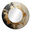 Roshonda Minimalisme Vortex Poteries - miroir spirales abstraites, miroir mural rond unique moderne, art imprimé en métal-1875120126