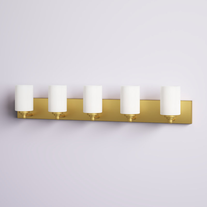 Pascale 5 - Light Dimmable Vanity Light, Brushed Gold