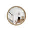 Miroir mural rond rond, miroir à cadre perlé en bois vieilli pour hall d'entrée, salon, salle de bain, miroir décoratif de style maison de campagne-895982216