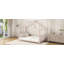 Lit plateforme simple en métal, rose-1882370435