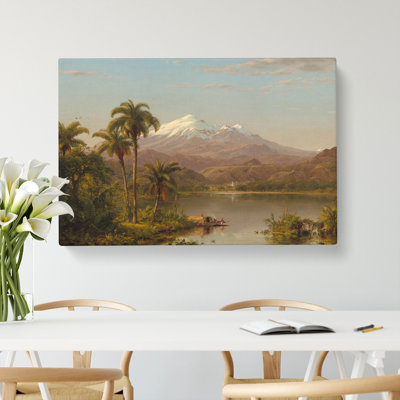 Tamaca Palms By Frederic Edwin Church - Wrapped Canvas