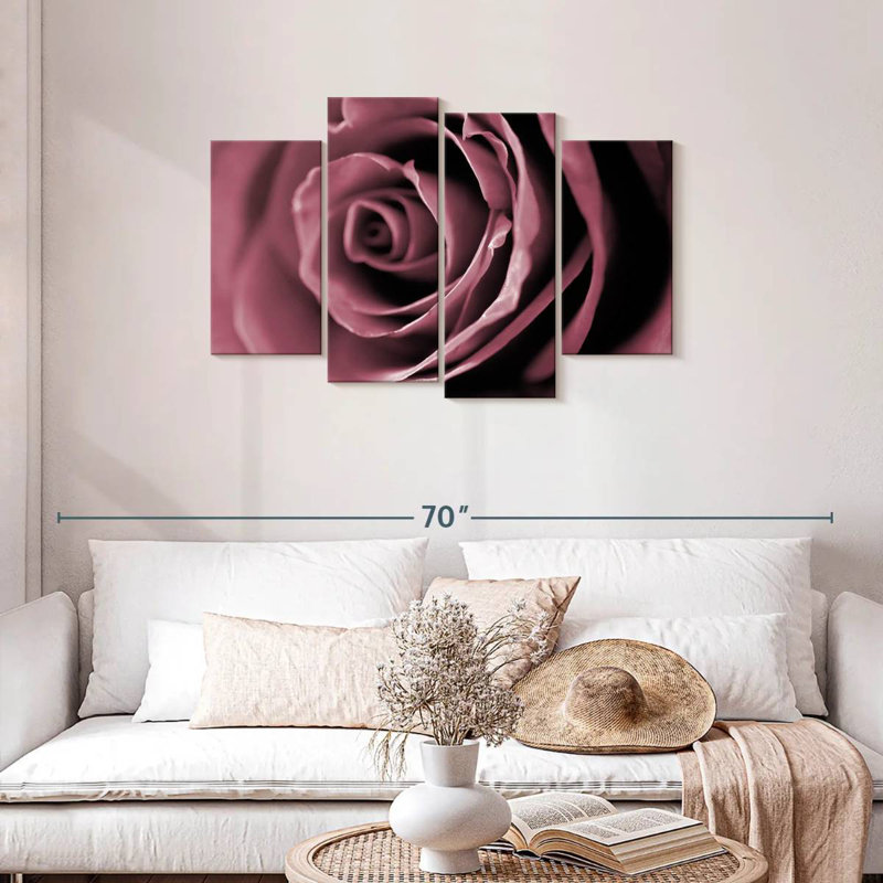 Rose poudré Harnek, H 27 po x l 43 po