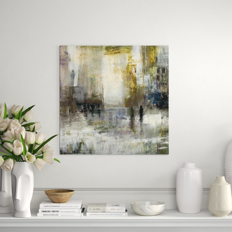 City Search Painting, 36" H x 36" W, Knife Gel