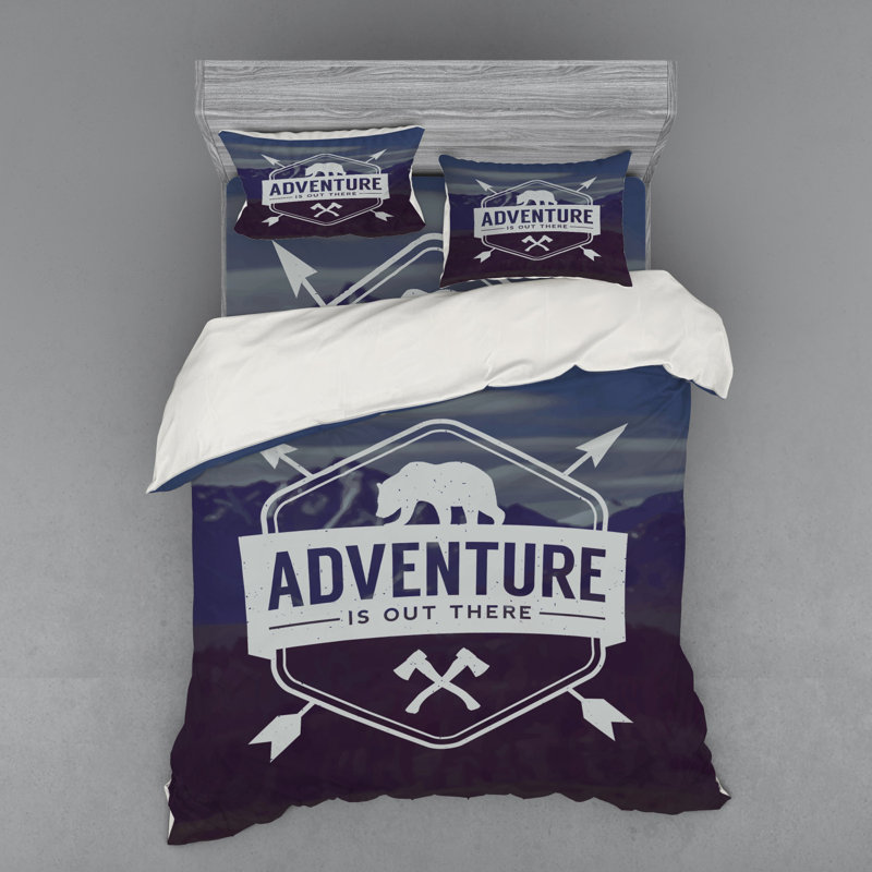 Ensemble de housse de couette adventure, Housse de couette grand + 3 pièces supplémentair