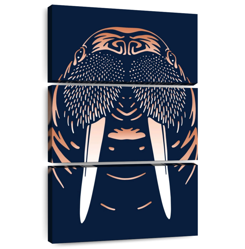 Brampt Walrus Head, 45" H x 28" W