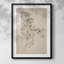 Croquis rétro Lxxxvi - impression encadrée