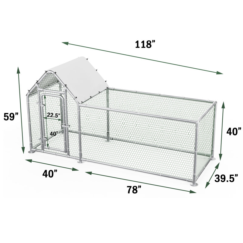 Poulailler 32,4 pi² Walk in