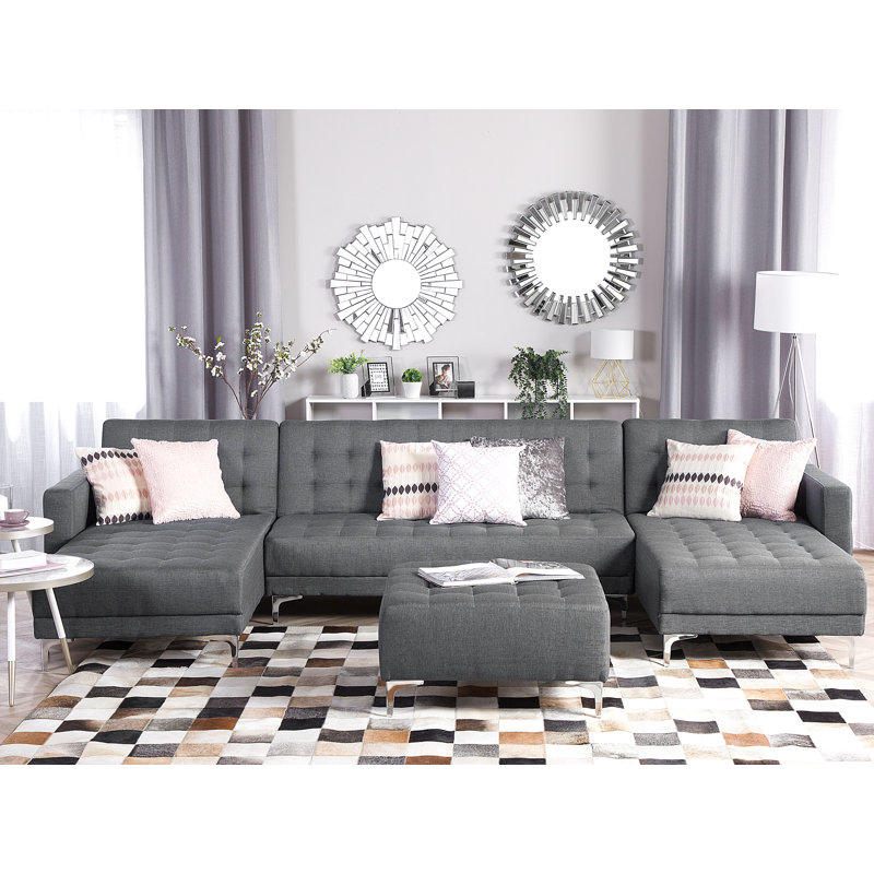 Finnegan 5 Seater Sofa Bed, Grey
