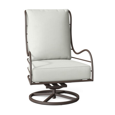 Chaise berçante pivotante en aluminium Carmel - Gris ardoise