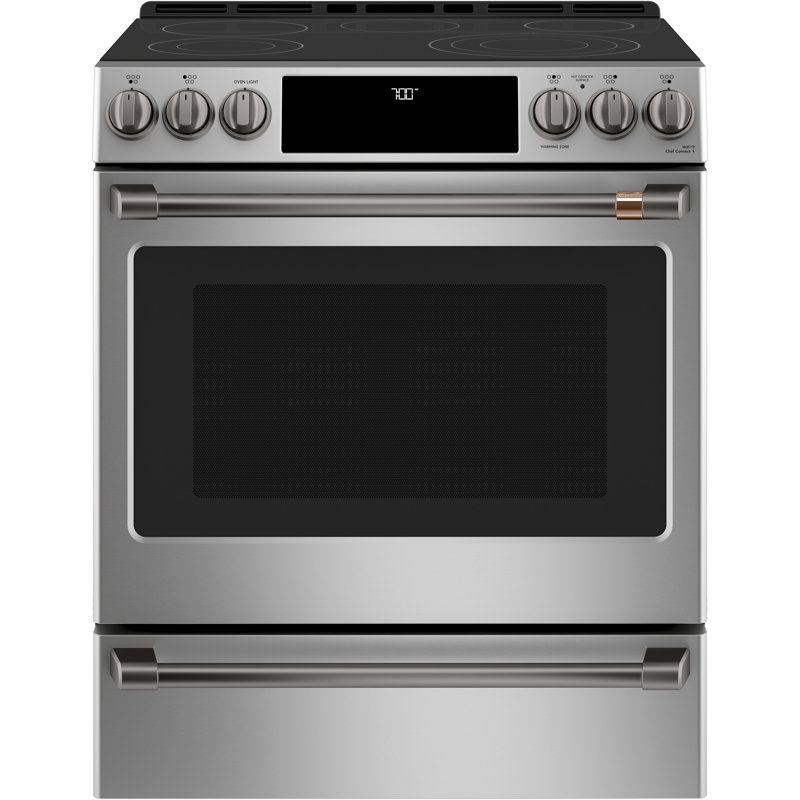 Front Control Electric Range Handle Kit, Brushed Black