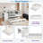 Wood Daybed With Trundle, Storage Drawers, Side Shelves And Desk-835404152-835404159