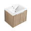 Lavabo de meuble-lavabo moderne de 36 pouces, fixation murale, porte à fermeture douce, espace de rangement abondant avec profuse-527240284