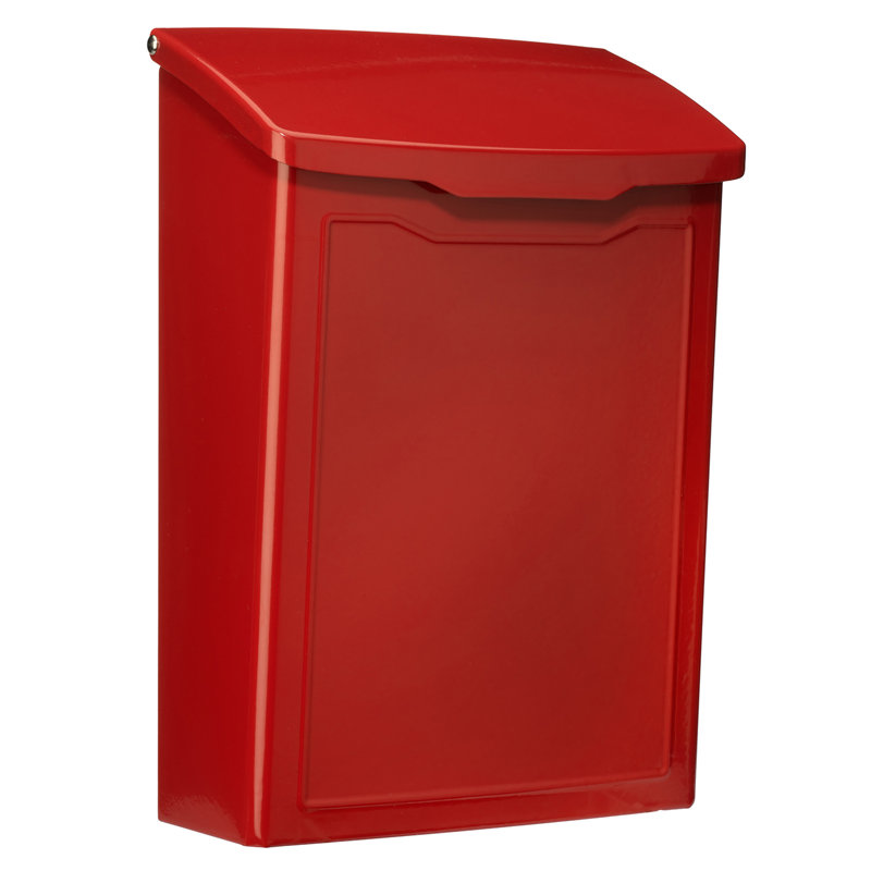 Boîte aux lettres murale Marina - rouge, Rouge
