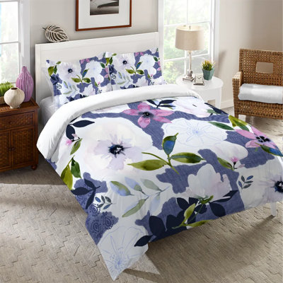 Housse de couette Denim Floral Collage