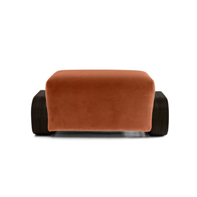 Cayenne Velvet Ottoman