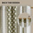 1 PCS 50X95" Cotton Printed Curtain Panel With Chenille Stripe And Lining-1230443956-1230443958