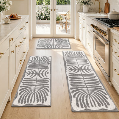 Boho Non-slip Kitchen Mats Washable Runner (Set of 3)