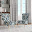 Chaise d'appoint rembourrée bohème et éclectique Coastal Retreat