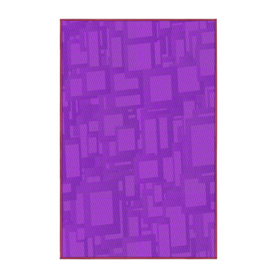 Tapis de zone mauve à motifs Howley