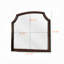 Miroir Finesse avec finition espresso
