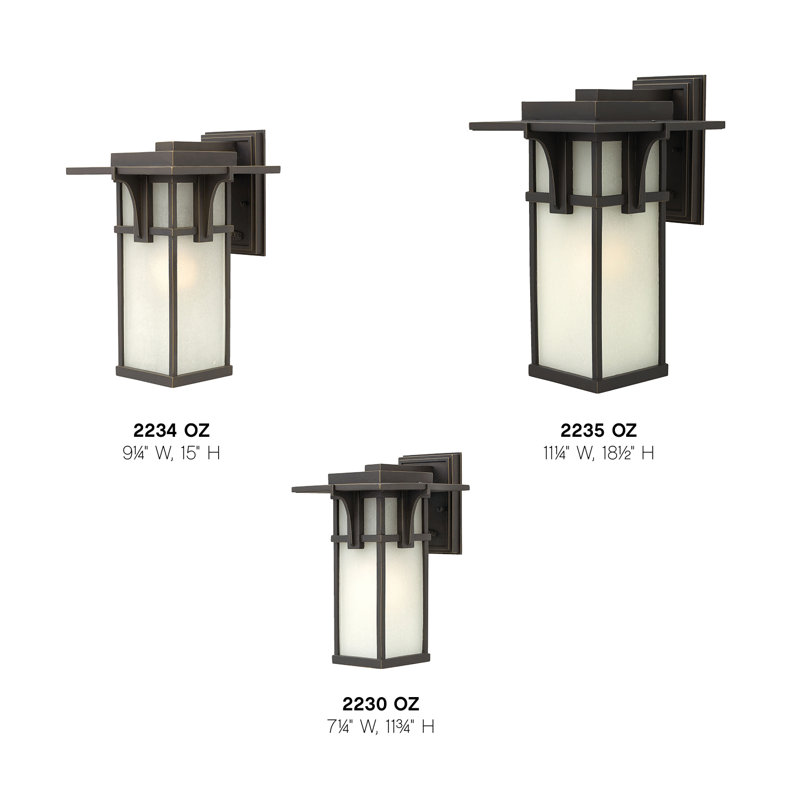 Manhattan 1-Light Outdoor Wall Lantern, 100W Max Medium