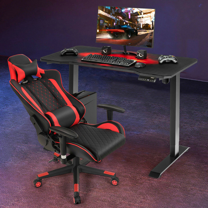 Bartman Adjustable Metal Base Computer Table