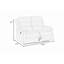 Causeuse 1Pc Motion Sincere Bone Finition