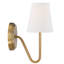 Meridian 1-Light Wall Sconce in Natural Brass-531072653