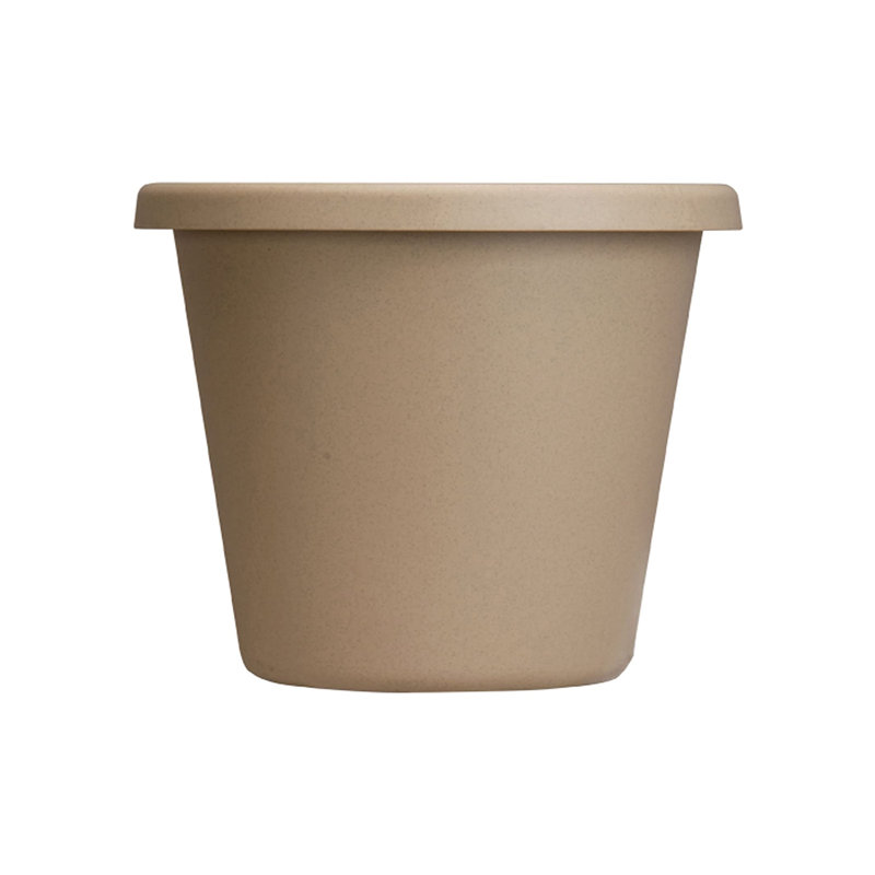 Pot Planter, Sandstone, 13.25" H x 17" W x 17" D, 1