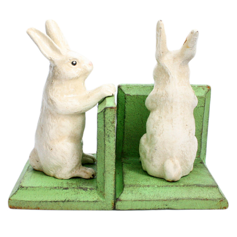 Jakubowska Bunny Cast Iron Bookends