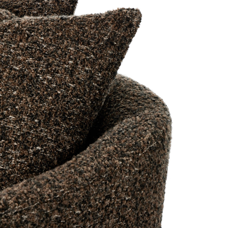 Chloe Swivel Armchair, Ivan Granite Boucle