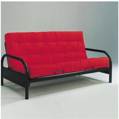 Structure de canapé ajustable à finition noire Alfonso (coussin non inclus)