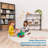 ECR4Kids Streamline 3-Shelf Storage Cabinet, 36in High, Double-Sided Display-101364939