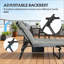 Chaise longue d'extérieur, chaise longue pliante