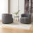 Bryonie Upholstered Swivel Barrel Chair-2039606046