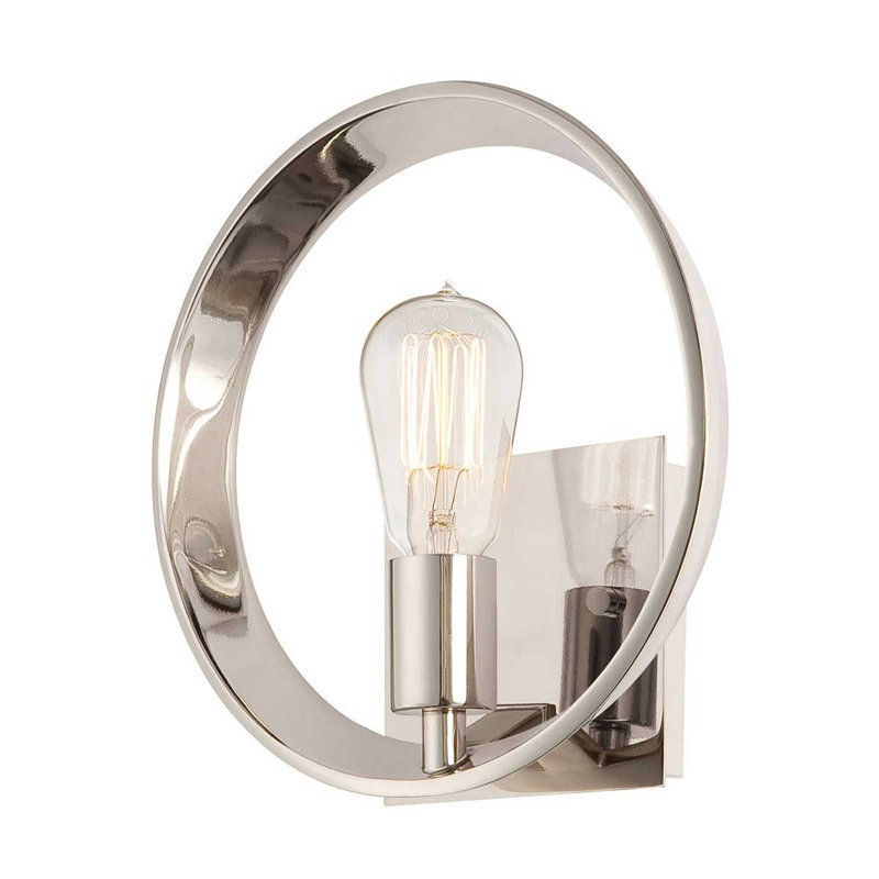 Bengtson Steel Armed Sconce, Imperial Silver
