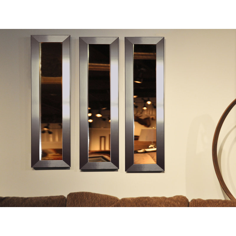 Hobson Flat Wall Mirror, 14" H x 28" W