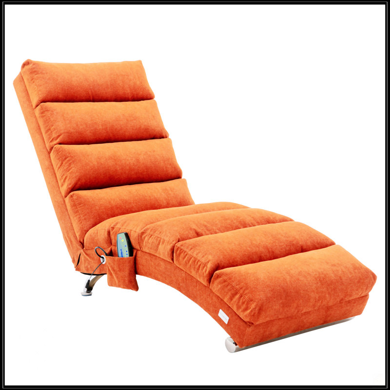 Chaise longue en lin, Orange