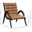 Fauteuil d'appoint en cuir Randal-812760925-812760922